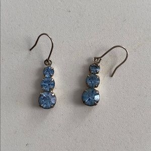 diamond blue earrings